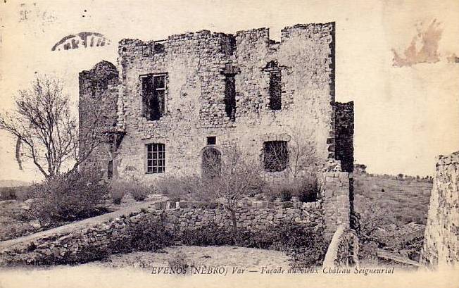 Facade du chateau seigneurial evenos