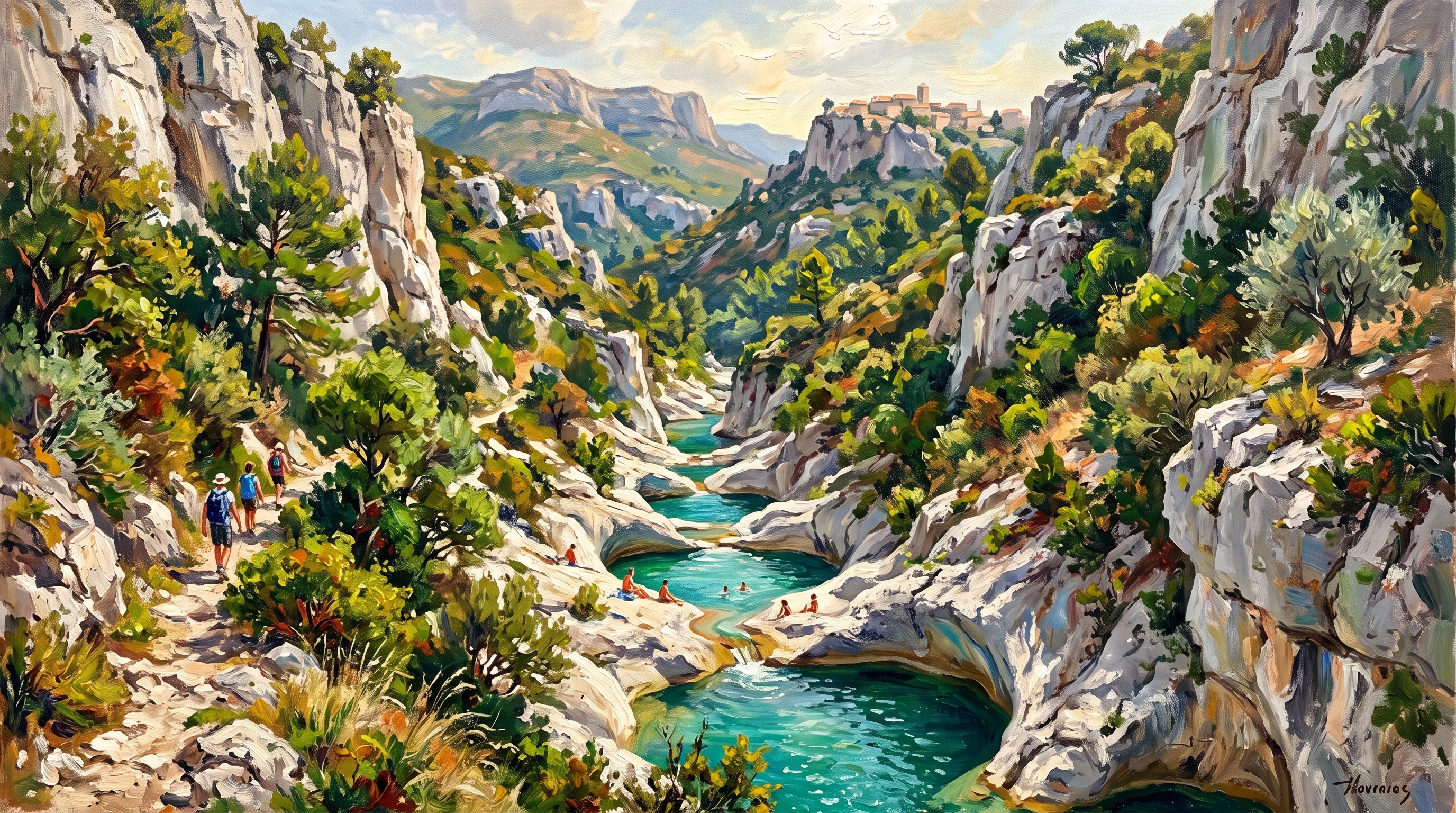 Les Marmites du Destel, canyon sauvage d'Évenos